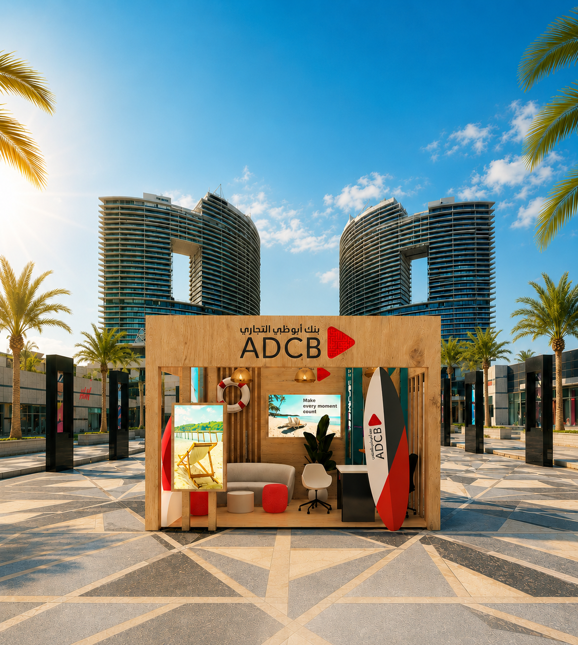 ADCB | Visit our pop-up at North Square Mall – El Alamein, from 15 June to 15 September, 4 PM – 12 AM daily and enjoy exclusive surprises.